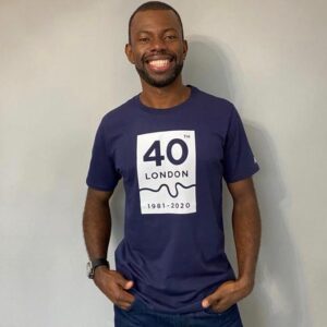 Aigbs in London marathon shirt